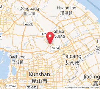 Map of Shuangfeng, Jiangsu