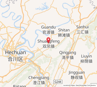 Map of Shuangfeng, Chongqing