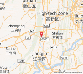 Map of Shuangfu, Chongqing