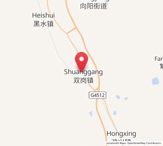 Map of Shuanggang, Jilin