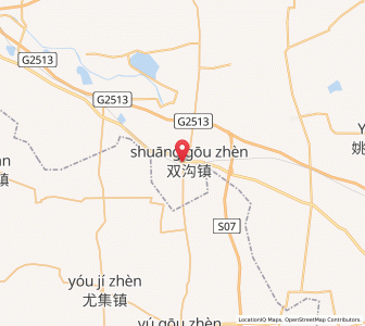 Map of Shuanggou, Jiangsu