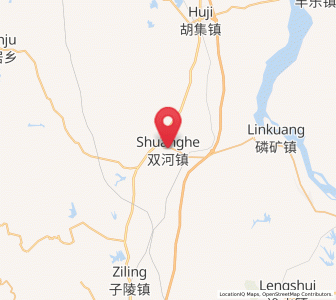 Map of Shuanghe, Hubei
