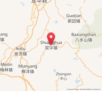 Map of Shuanghua, Guangdong