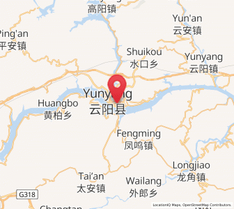 Map of Shuangjiang, Chongqing