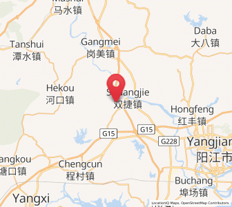 Map of Shuangjie, Guangdong