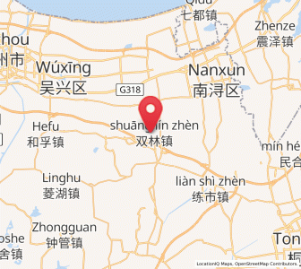 Map of Shuanglin, Zhejiang
