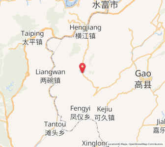 Map of Shuanglong, Sichuan