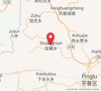 Map of Shuangnian, Shanxi