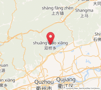 Map of Shuangqiao, Zhejiang