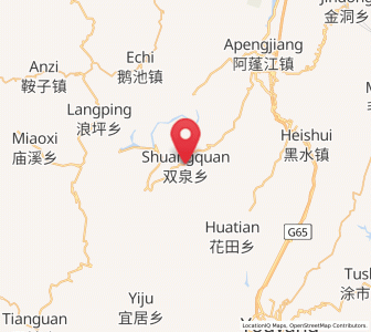 Map of Shuangquan, Chongqing