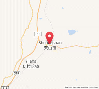 Map of Shuangshan, Heilongjiang