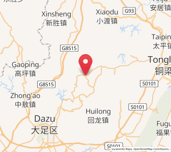 Map of Shuangshan, Chongqing