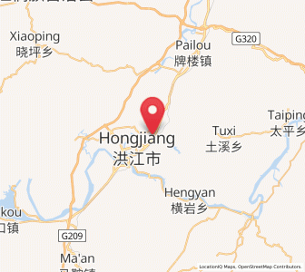 Map of Shuangxi, Hunan