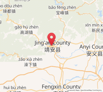 Map of Shuangxi, Jiangxi