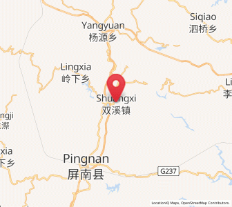 Map of Shuangxi, Fujian