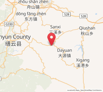 Map of Shuangxikou, Zhejiang