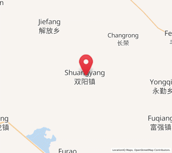 Map of Shuangyang, Heilongjiang