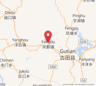Map of Shuangzhucun, Fujian