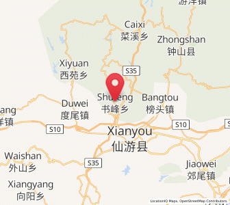 Map of Shufeng, Fujian