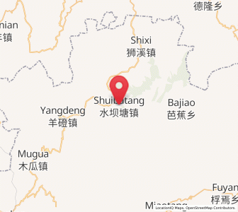 Map of Shuibatang, Guizhou