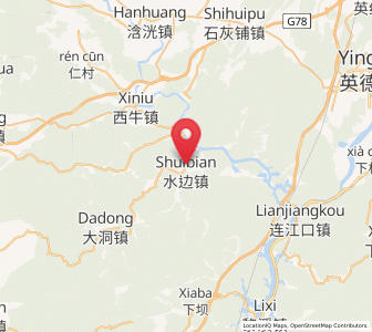 Map of Shuibian, Guangdong