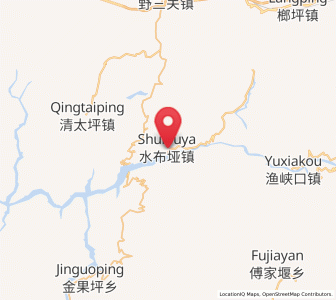 Map of Shuibuya, Hubei