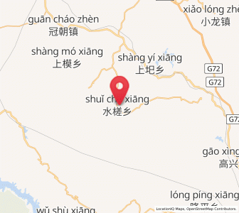 Map of Shuicha, Jiangxi