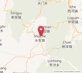 Map of Shuiche, Hunan