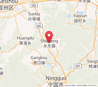 Map of Shuidong, Anhui