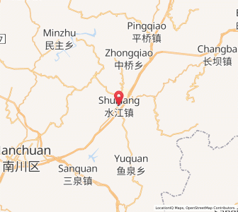 Map of Shuijiang, Chongqing