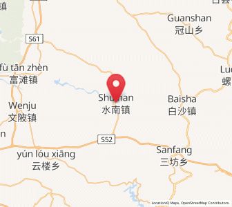 Map of Shuinan, Jiangxi