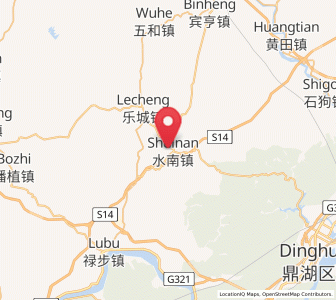 Map of Shuinan, Guangdong