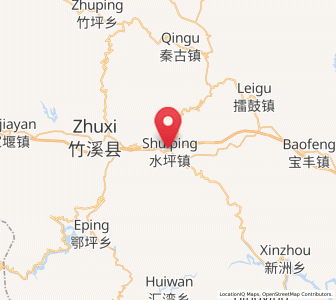 Map of Shuiping, Hubei