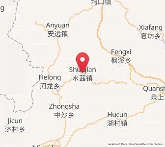 Map of Shuiqian, Fujian