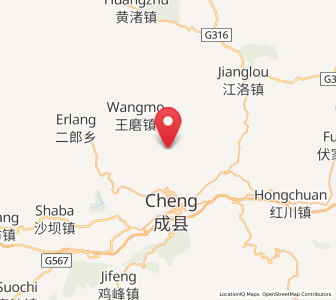 Map of Shuiquan, Gansu