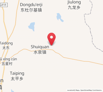 Map of Shuiquan, Inner Mongolia