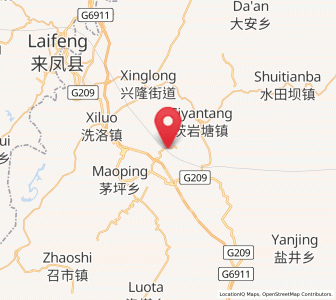 Map of Shuishaping, Hunan