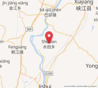 Map of Shuitian, Jiangxi