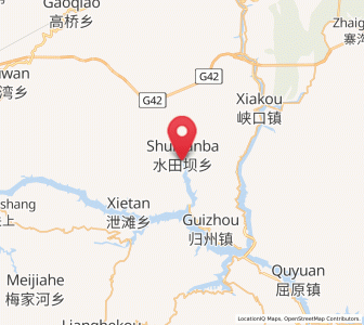 Map of Shuitianba, Hubei