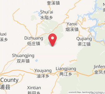 Map of Shuitianzhuang, Hunan