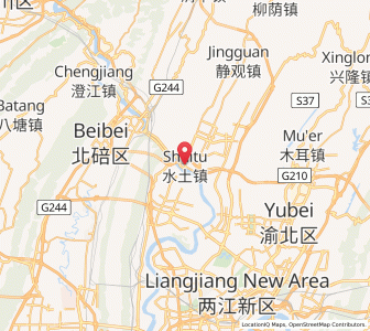 Map of Shuitu, Chongqing