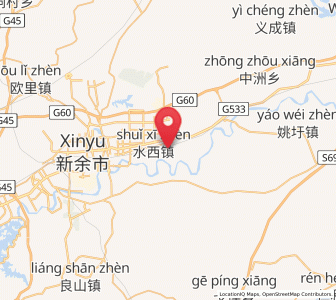 Map of Shuixi, Jiangxi