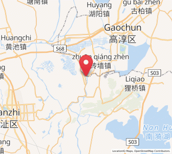 Map of Shuiyang, Anhui