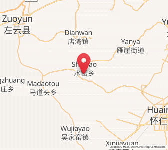 Map of Shuiyao, Shanxi