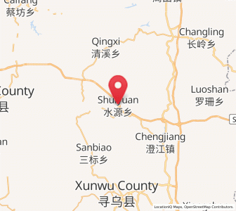 Map of Shuiyuan, Jiangxi