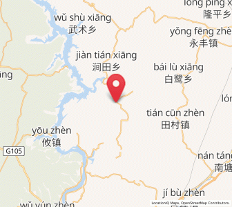 Map of Shunfeng, Jiangxi