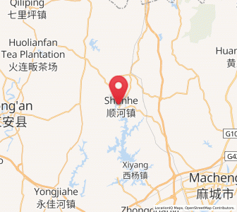 Map of Shunhe, Hubei