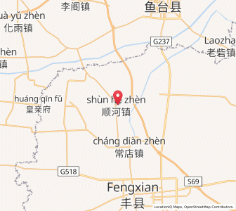 Map of Shunhe, Jiangsu