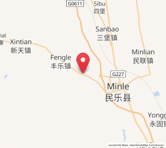 Map of Shunhua, Gansu