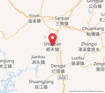 Map of Shuntian, Guangdong